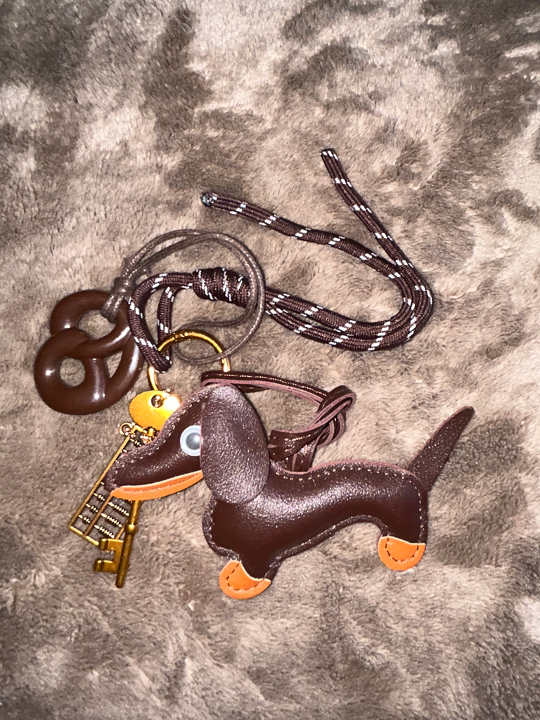 Charm ou chaveiro para bolsa - Puppy Chocolate