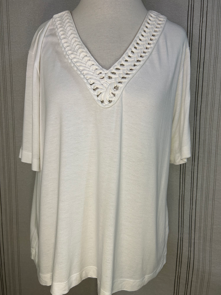 Blusa Off Trançado