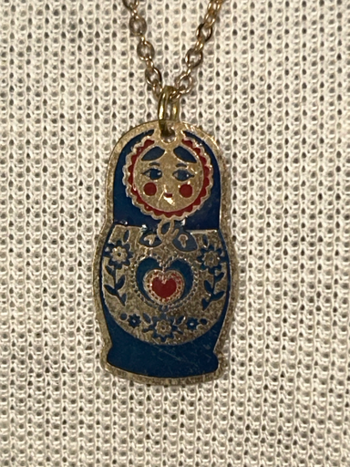 Gargantilha Matrioska Azul