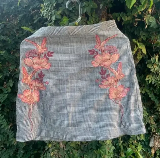 Saia Pássaros e Flores Colcci