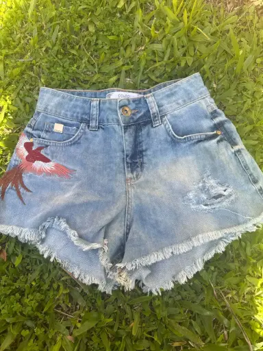 Short Colcci Jeans Pássaro