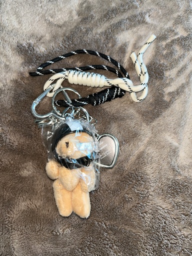 Charm ou chaveiro para bolsa - Ursinho Frame